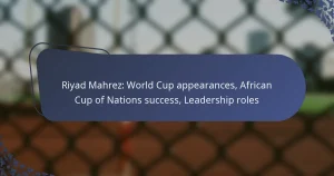 Riyad Mahrez: World Cup appearances, African Cup of Nations success, Leadership roles