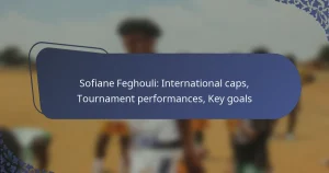 Sofiane Feghouli: International caps, Tournament performances, Key goals